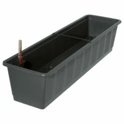 Bewässerungskasten 'Aqua Green', Anthrazit, Kunststoff, Mit Wasserstandsanzeiger