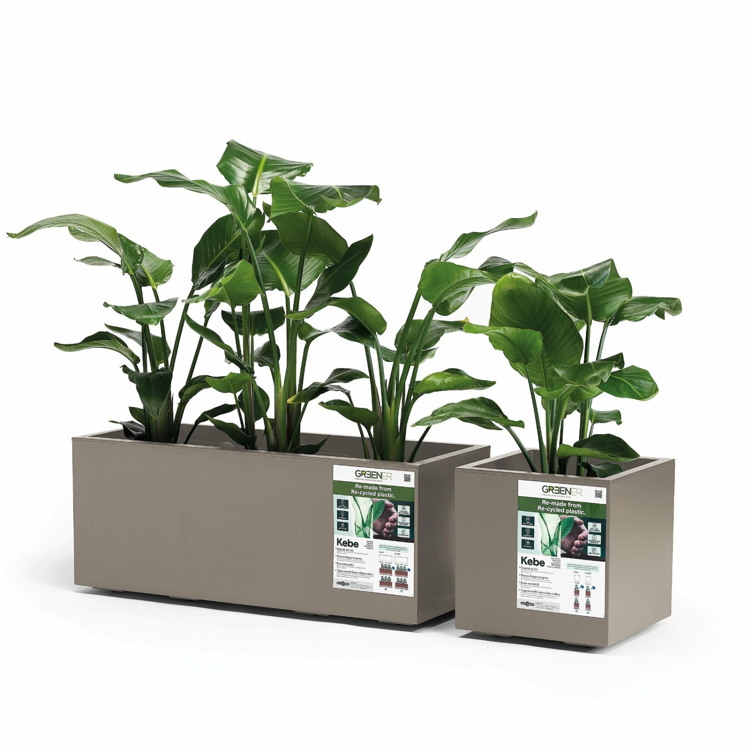 Pflanzkasten 'Kebe', Taupe, 35 Liter, 39,5 X 39,5 X 39,5 Cm – Bild 2