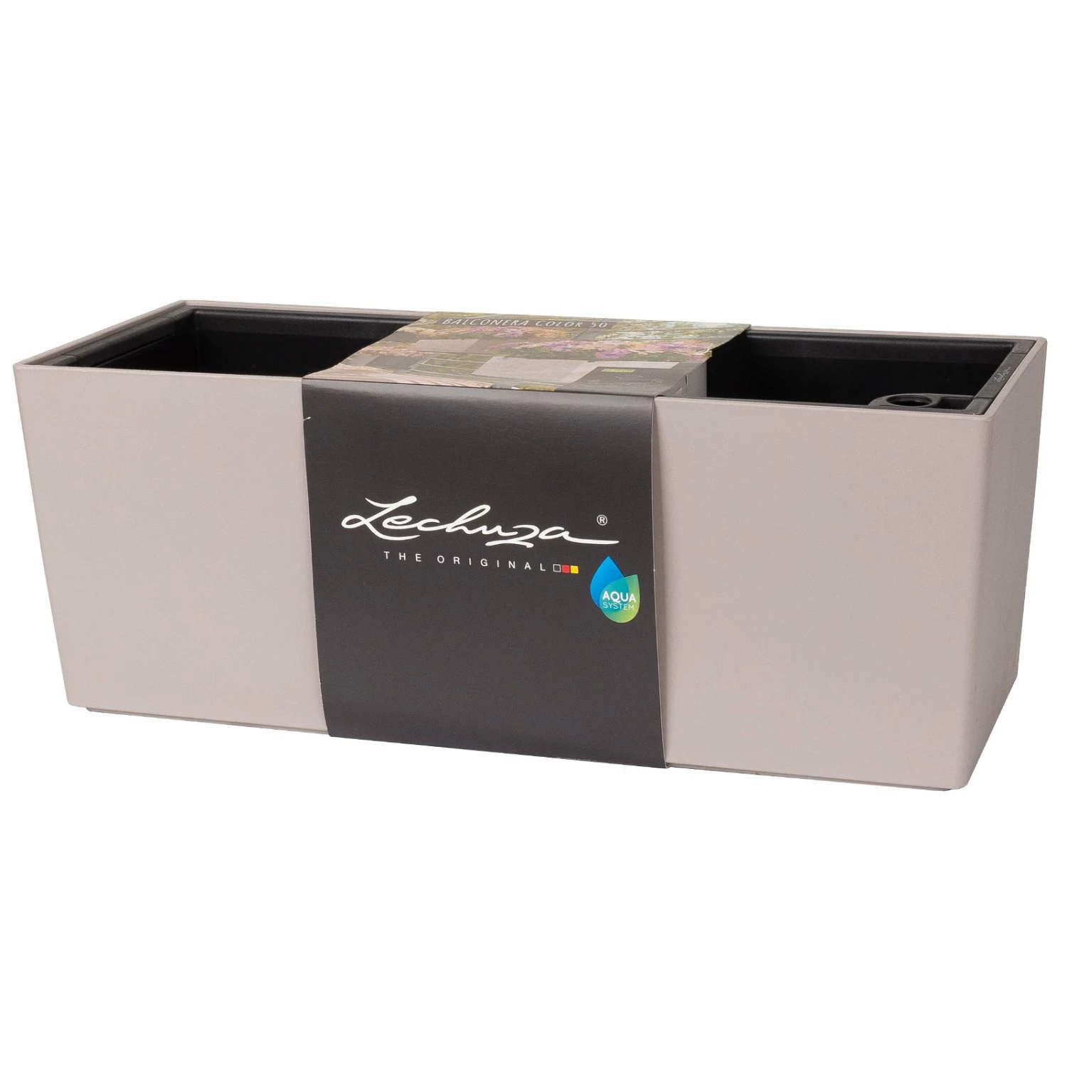 LECHUZA Balkonkasten 'Balconera Color 50', Sandbraun, 50 X 19 X 19 Cm