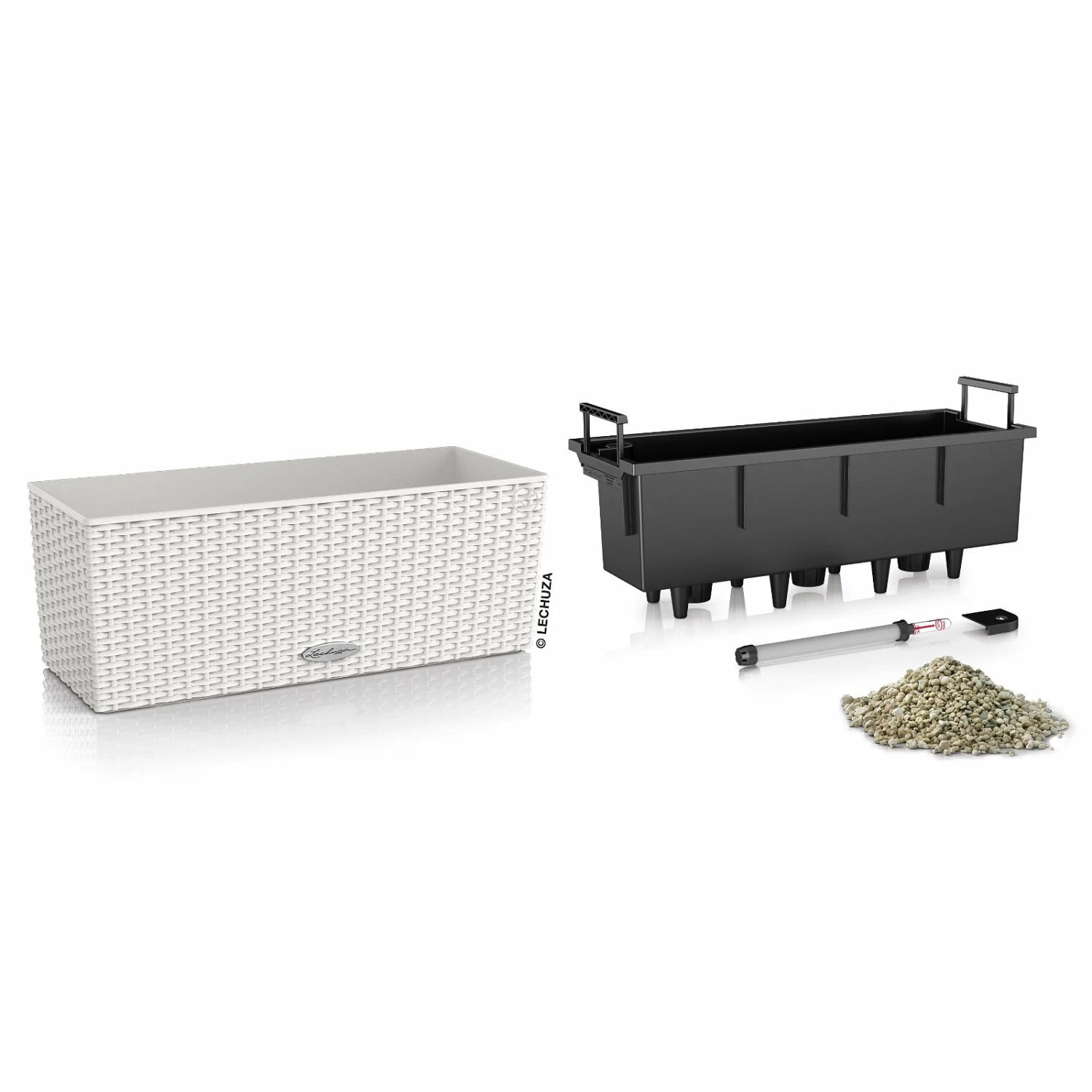 Lechuza 'Balconera Cottage 50', Lichtgrau, 50 X 19 X 19 Cm – Bild 2