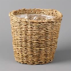 Seegraskorb 'Gaby' Mit Folieneinsatz, Natur, 25 Cm Ø