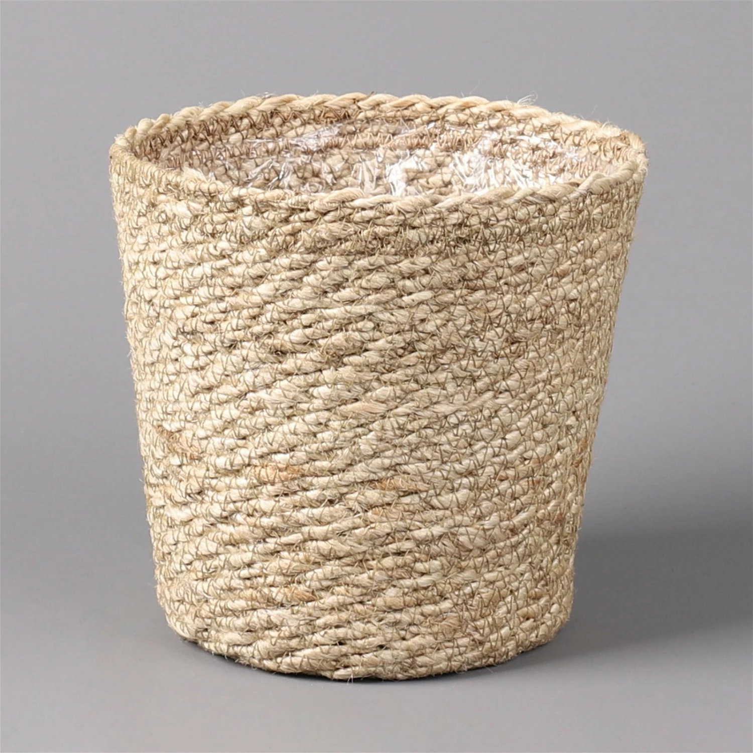 Jutekorb 'Nature' Mit Folieneinsatz, Natur, 15 Cm Ø, 3er-Set